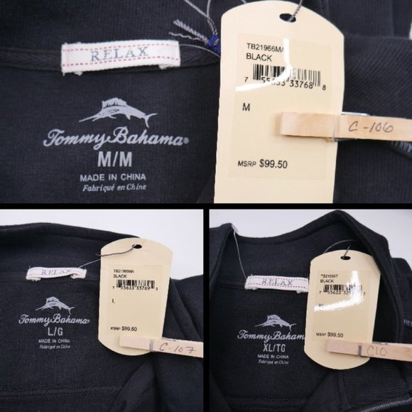Tommy Bahama Men's Antigua Cove Half-Zip Sweater - Picture 7 of 7